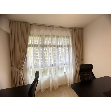 S-Fold Day and Night Curtains Package (90-98% Blackout Layer)